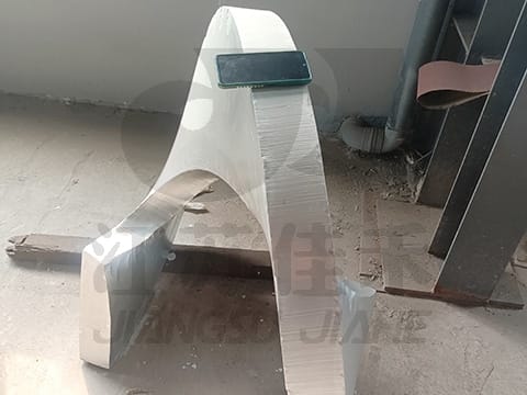 100mm Thick Manganese Steel Helical Flight