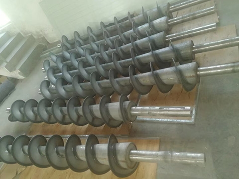 HVOF Tungsten Carbide Coated Screw Flight